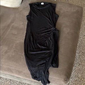 Black skin tight dress